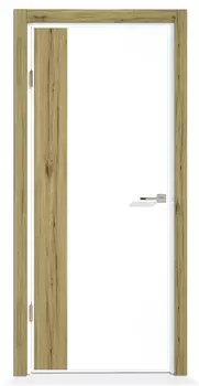 Дверь Нордика 191-ГЛ Эмаль белая РН 70