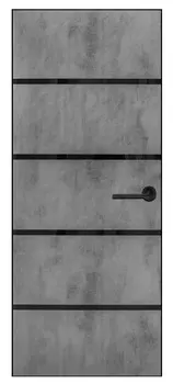 Дверь Премьер 307.АЛЧ-ЛЧ Бетон темный 80