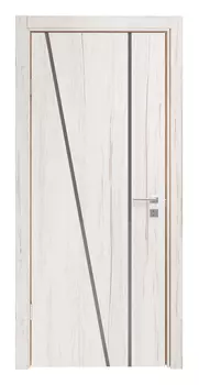 Дверь Премьера 309-ЛК Рустик молочный 60