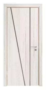 Дверь Премьера 309-ЛК Рустик молочный 80