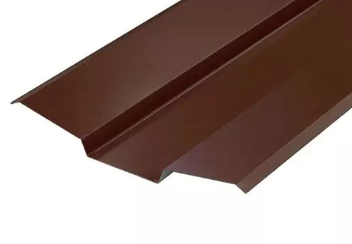Ендовая верхняя 76х76х2000 мм, RAL8017 коричневый