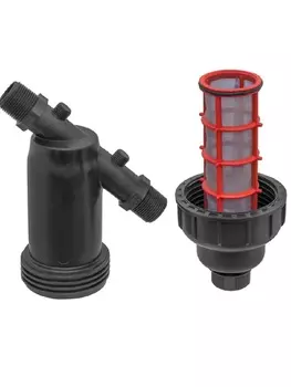 Фильтр 3/4" сетчатый разборный, без регулятора давления, для забора воды из магистрали и бочки