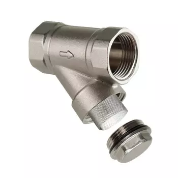 Фильтр, латунь, внутренняя/внутренняя резьба 3/4"х45°, никель, RTP