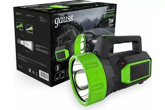 Фонарь прожекторный Gauss модель GFL604 3W 150lm lead acid 900mAh LED