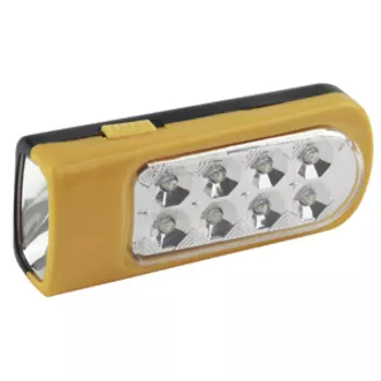 Фонарь TKB8L Трофи 2 в1 8LED +1LED, пластик, 3xAA