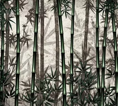 Фотообои "Бамбуковая роща" 3х2,7