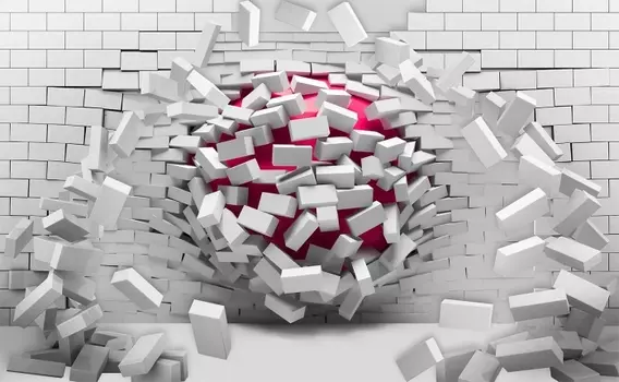 Фотообои Flizetto Кирпичная стена 300х270 см