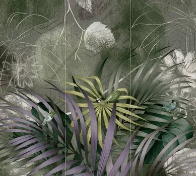 Фотообои Тропики в гранже 3х2,7