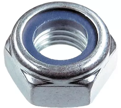 Гайка со стопорным кольцом М6 DIN985, оцинкованная