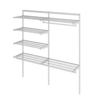 Гардеробная система Optima G180 белая, размер 1900*2000*450