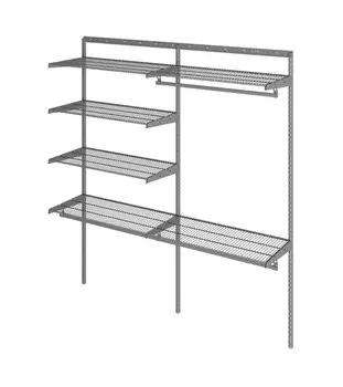 Гардеробная система Optima G180 графит, размер 1900*2000*450