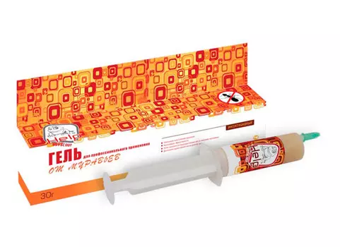 Гель против садовых и домашних муравьев HELP для профессионального применения, в шприце 30 г