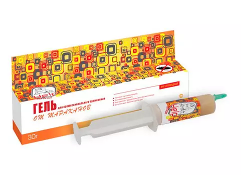 Гель против тараканов HELP для профессионального применения, в шприце 30 г инсектицидный