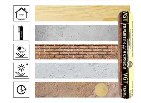 Герметик акриловый для срубов сосна 0.90 кг