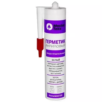 Герметик акриловый MasterTeks PM общестроительный 0,29 белый (РОССИЯ)