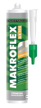 Герметик силиконовый Makroflex AX104 универсальный 290 мл, белый