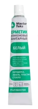 Герметик силиконовый MasterTeks PM санитарный, белый 80 мл
