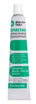 Герметик силиконовый MasterTeks PM санитарный, прозрачный 80 мл
