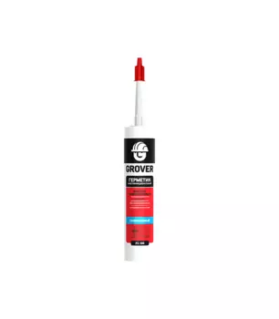 Герметик силиконовый высокотемпературный Grover FS100 красный 300 мл