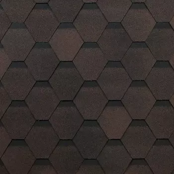 Гибкая черепица ТехноНИКОЛЬ Оптима коричневая, 3 м2