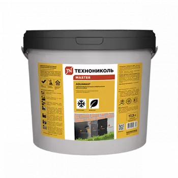 Гидроизоляция битумная универсальная AquaMast 15 кг, для внуренних и наружных работ, морозостойкая