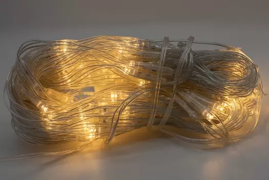 Гирлянда "Сеть"100 LED,размер 1x1.5 м,IP20 wamwhite