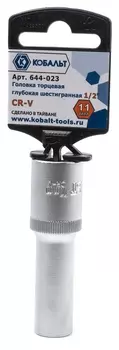 Головка торцевая глубокая Кобальт 1/2" 11 мм