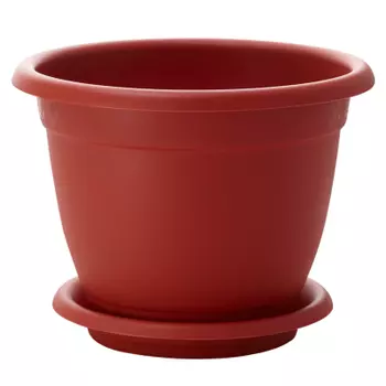 Горшок для цветов Борнео 430 с подставкой №8, терра/мрамор