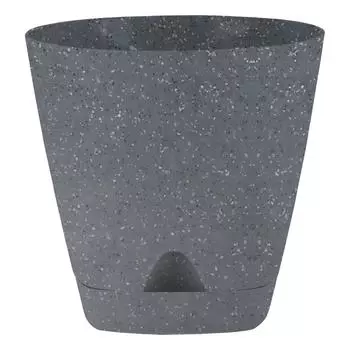 Горшок для цветов InGreen Amsterdam D170мм 2,5л с прикорневым поливом, тёмный камень