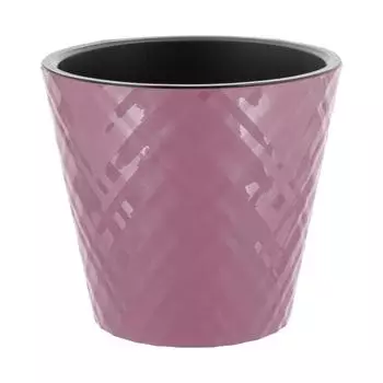 Горшок для цветов InGreen Manhattan D190мм, 3,3л c дренажной вставкой, морозная слива