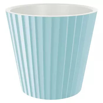 Горшок для цветов InGreen Sand D280мм, 10,5л c дренажной вставкой небесный