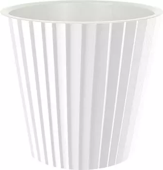 Горшок для цветов InGreen Sand D320мм, 15,8л c дренажной вставкой, на колесиках белый