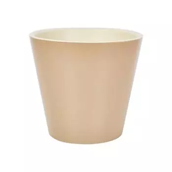 Горшок для цветов London 320 мм, 15,7л на колесиках молочный шоколад