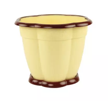 Горшок для цветов Восторг 3л светло-желтый, арт. М1231