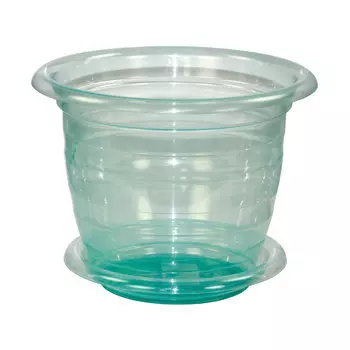 Горшок для орхидеи 2л зелено-прозрачный арт. М1454