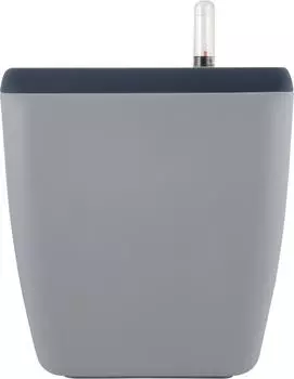 Горшок с автополивом InGreen Munchen 1,5л с внутренней вставкой 0,85л, квадратный, Утренний туман