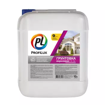 Грунт PL-17A акриловый "Profilux" для наруж. и внутр. работ 10л
