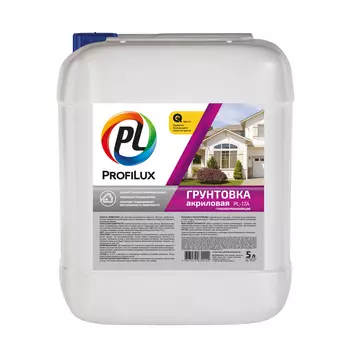 Грунт PL-17A акриловый "Profilux" для наруж. и внутр. работ 5л
