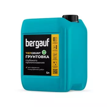 Грунтовка глубокого проникновения Tiefgrunt морозостойкая версия, 5 л
