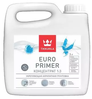 Грунтовка Tikkurila Euro Primer 3 л