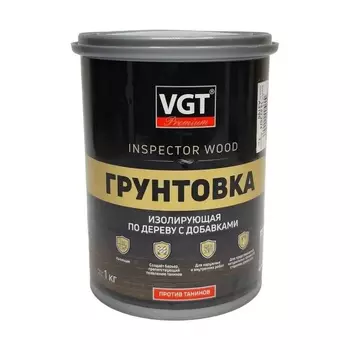 Грунтовка ВД-АК-0301 изолирующая по дереву с добавками против танинов, 1 кг