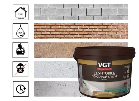 Грунтовка VGT ВД-АК-0301 по старой краске 2,5 кг