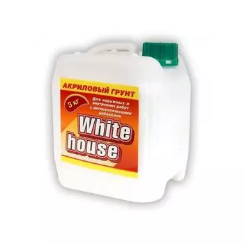 Грунтовка Wh акриловая для наружных и внутренних работ 3 кг