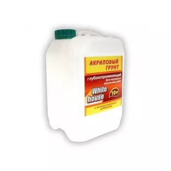 Грунтовка Wh акриловая для наружных и внутренних работ 10кг