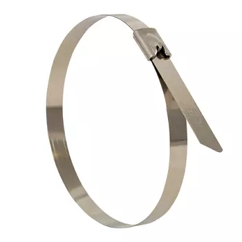 Хомут AISI 304 из нержавеющей стали, 4.6x200 (уп./100 шт.) HLT