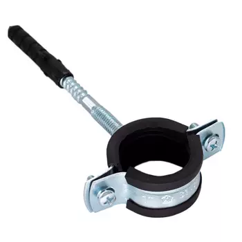 Хомут металлорезиновый с дюбелем и шурупом 1-1/4" (38-43 мм) CTM