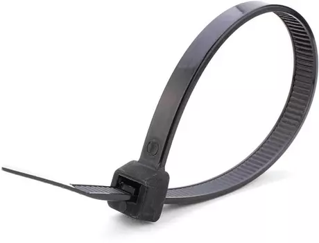 Хомут нейлоновый STEKKER 4,7x300 мм, d пучка max 82 мм, нагрузка 22 кг, черный (100шт в упак)