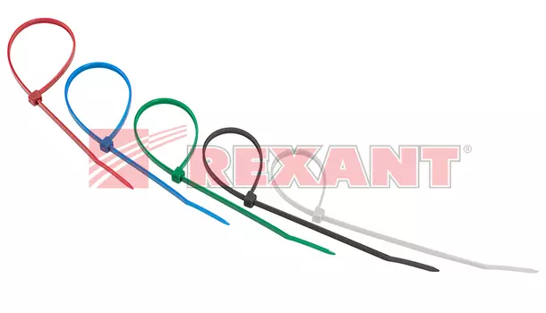 Хомут nylon Rexant 200 х 4.0 мм 25шт цветные