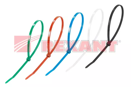 Хомут nylon Rexant 300 х 5.0 мм 25шт цветные