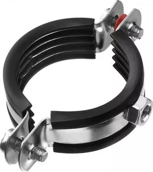 Хомут оцинкованный с гайкой 15х18х10 мм